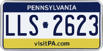 PA license plate LLS2623