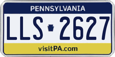 PA license plate LLS2627