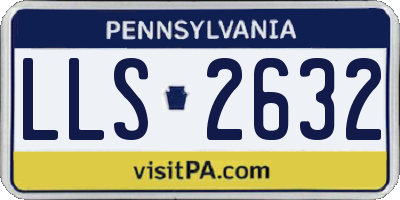 PA license plate LLS2632