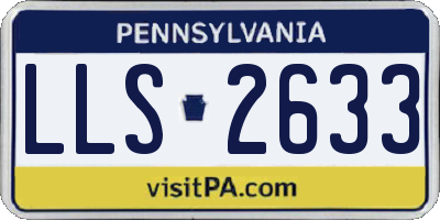 PA license plate LLS2633