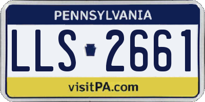 PA license plate LLS2661