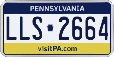 PA license plate LLS2664