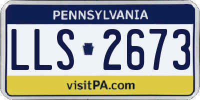 PA license plate LLS2673
