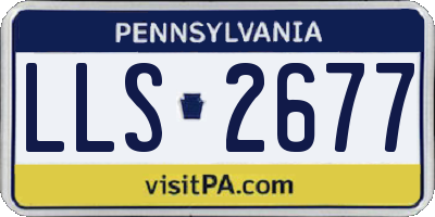 PA license plate LLS2677