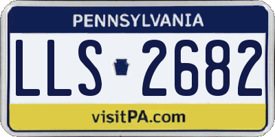 PA license plate LLS2682