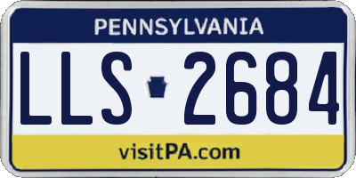 PA license plate LLS2684