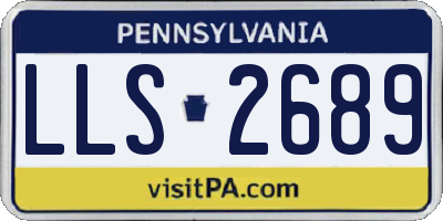 PA license plate LLS2689
