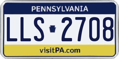 PA license plate LLS2708