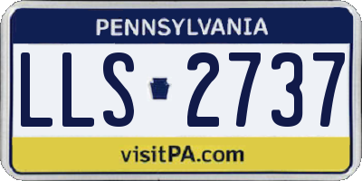 PA license plate LLS2737