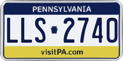 PA license plate LLS2740