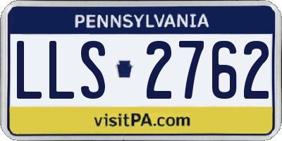 PA license plate LLS2762
