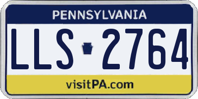 PA license plate LLS2764