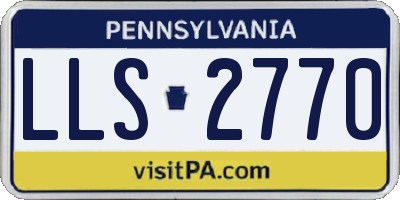 PA license plate LLS2770