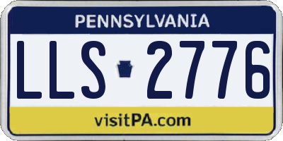 PA license plate LLS2776