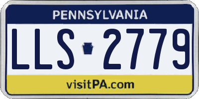 PA license plate LLS2779
