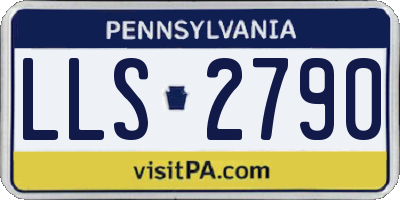 PA license plate LLS2790