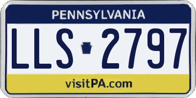 PA license plate LLS2797
