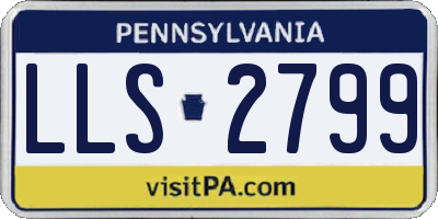 PA license plate LLS2799
