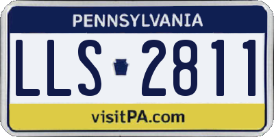 PA license plate LLS2811
