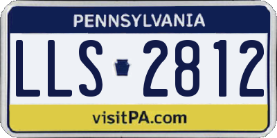 PA license plate LLS2812
