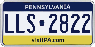 PA license plate LLS2822