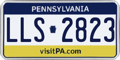 PA license plate LLS2823