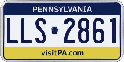 PA license plate LLS2861