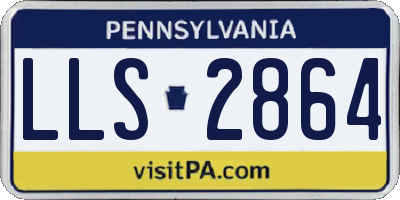 PA license plate LLS2864