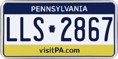 PA license plate LLS2867