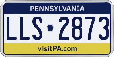 PA license plate LLS2873