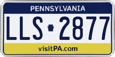 PA license plate LLS2877