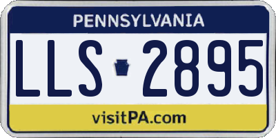 PA license plate LLS2895