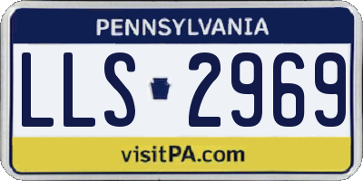 PA license plate LLS2969