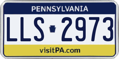 PA license plate LLS2973