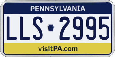 PA license plate LLS2995