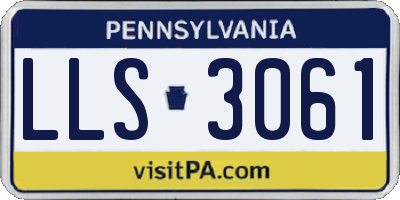 PA license plate LLS3061