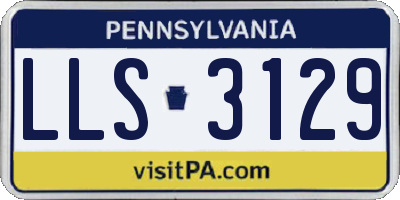 PA license plate LLS3129