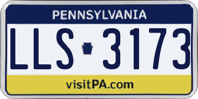 PA license plate LLS3173