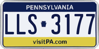 PA license plate LLS3177