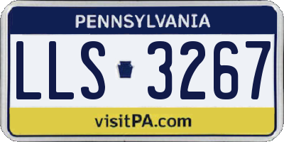 PA license plate LLS3267