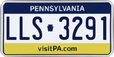 PA license plate LLS3291