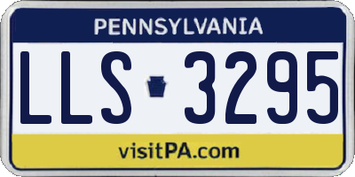 PA license plate LLS3295