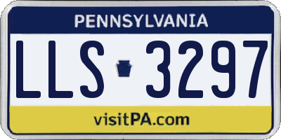 PA license plate LLS3297