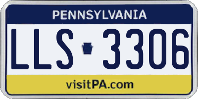 PA license plate LLS3306