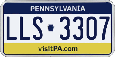 PA license plate LLS3307