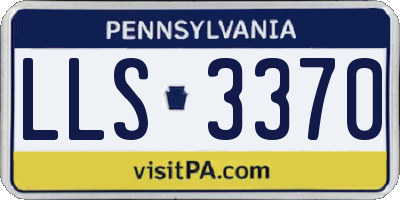 PA license plate LLS3370