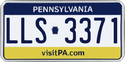 PA license plate LLS3371