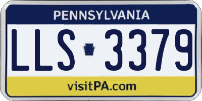 PA license plate LLS3379