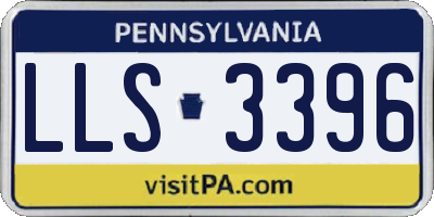 PA license plate LLS3396