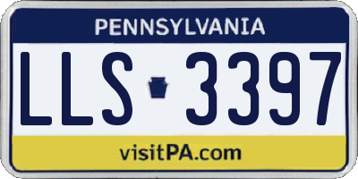 PA license plate LLS3397